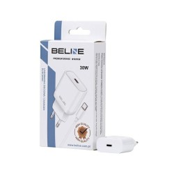 Ładowarka sieciowa 30W GaN USB-C + kabel USB-C, biały | PartsPC.pl