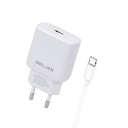 Ładowarka sieciowa 30W GaN USB-C + kabel USB-C, biały | PartsPC.pl