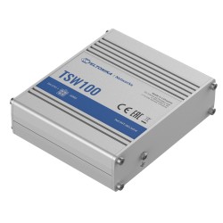 Przełącznik przemysłowy TSW100 4xPoE+, 5xGigabit | PartsPC.pl