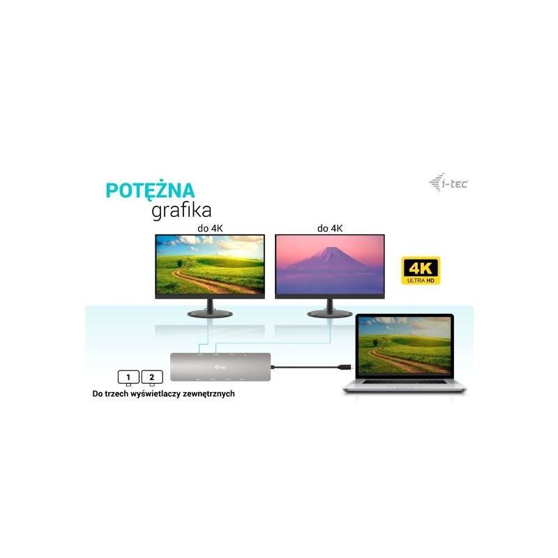 Stacja dokująca USB-C Metal Nano 2x HDMI Display + Power Del… | PartsPC.pl