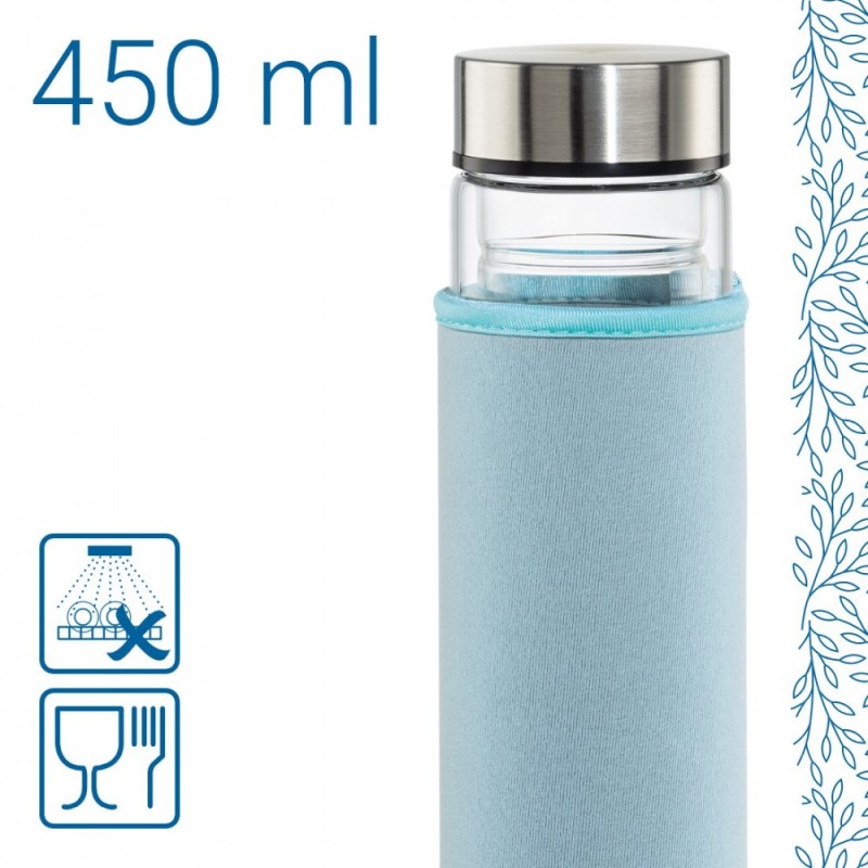 Butelka z sitkiem Hama szklana 500 ml TO GO | PartsPC.pl