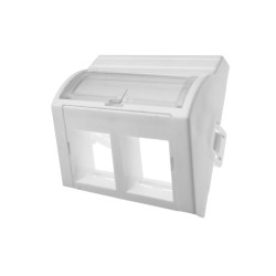 Adapter 45x45 2xRJ45 (wypukły kątowy) | PartsPC.pl