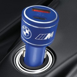 Ladowarka samochodowa 20W PD-QC 3.0 Fast Charging niebieska | PartsPC.pl