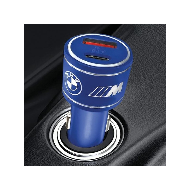 Ladowarka samochodowa 20W PD-QC 3.0 Fast Charging niebieska | PartsPC.pl