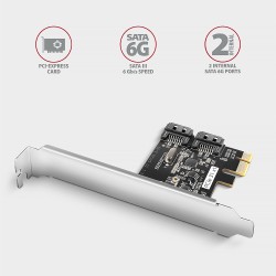 PCES-SJ2 Kontroler PCIe 2x wewnętrzny port SATA 6G, chipset … | PartsPC.pl