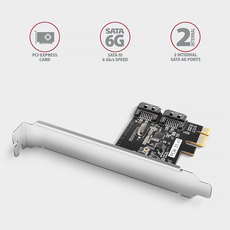 PCES-SJ2 Kontroler PCIe 2x wewnętrzny port SATA 6G, chipset … | PartsPC.pl