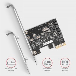 PCES-SJ2 Kontroler PCIe 2x wewnętrzny port SATA 6G, chipset … | PartsPC.pl
