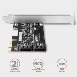 PCES-SJ2 Kontroler PCIe 2x wewnętrzny port SATA 6G, chipset … | PartsPC.pl
