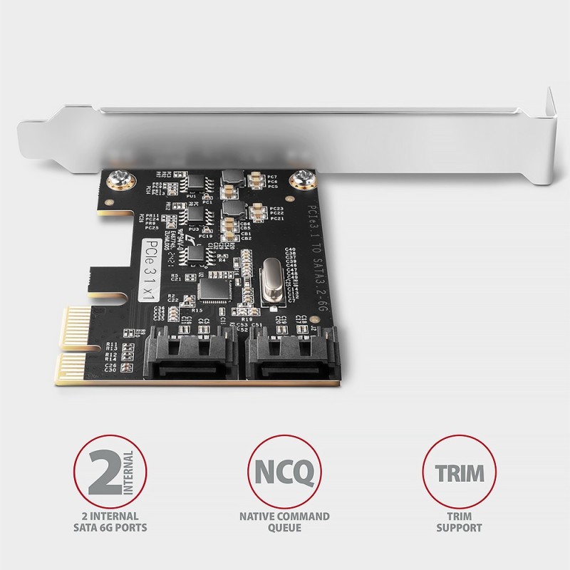 PCES-SJ2 Kontroler PCIe 2x wewnętrzny port SATA 6G, chipset … | PartsPC.pl