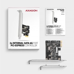 PCES-SJ2 Kontroler PCIe 2x wewnętrzny port SATA 6G, chipset … | PartsPC.pl
