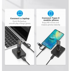 Stacja dokujaca dysków M.2 SATA i NVME USB-C | PartsPC.pl