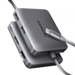 HMC-5HL Wieloportowy hub USB 5in1, 5Gbps, 2x USB-A, HDMI 4K/… | PartsPC.pl
