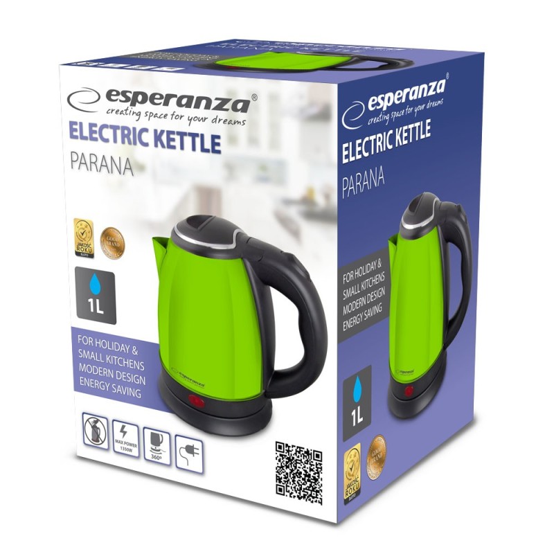Czajnik elektryczny Parana 1.0L Zielony | PartsPC.pl