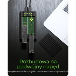Stacja ICY BOX IB-2817MCL-C31  z funkcją klonowania dla 2x N… | PartsPC.pl