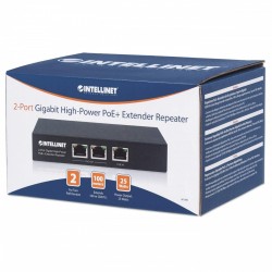 Regenerator Extender PoE+ 2-portowy Gigabit 802.3at/af | PartsPC.pl