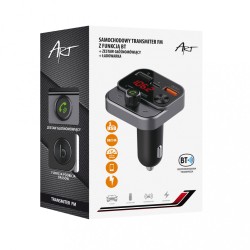 Transmiter samochodowy FM MP3 z funkcją BT,USB LCD FM-84B QC… | PartsPC.pl