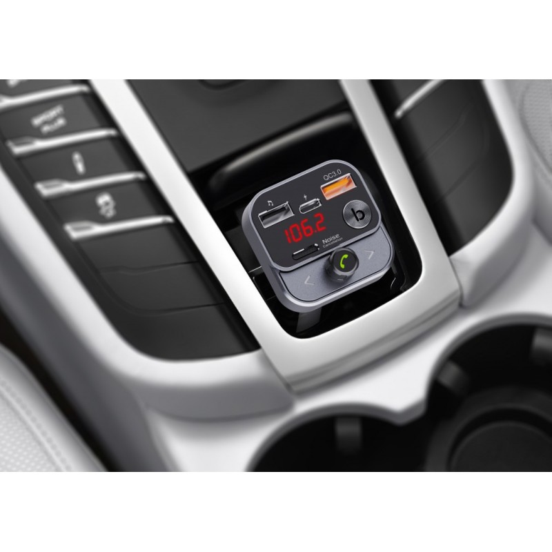 Transmiter samochodowy FM MP3 z funkcją BT,USB LCD FM-84B QC… | PartsPC.pl