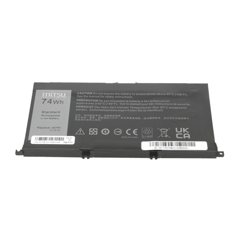 Bateria Dell Inspiron 357F9 5577 7557 6600mAh | PartsPC.pl