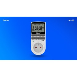 Programator czasowy z ekranem LCD, 16A, 3680W, AE-03 | PartsPC.pl