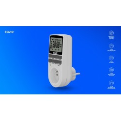 Programator czasowy z ekranem LCD, 16A, 3680W, AE-03 | PartsPC.pl