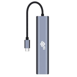 Adapter HUB USB C 6w1 - HDMI, USBx3, PD, RJ-45 | PartsPC.pl