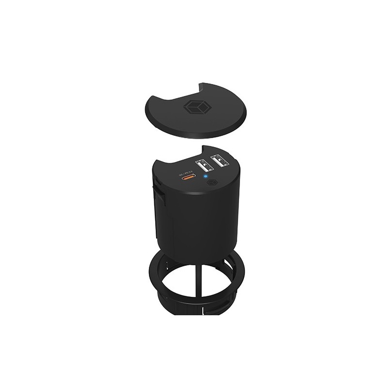 IB-HUB1407 3 Port ładowarka do biurka, 2x USB-A, 1x  USB-C, … | PartsPC.pl