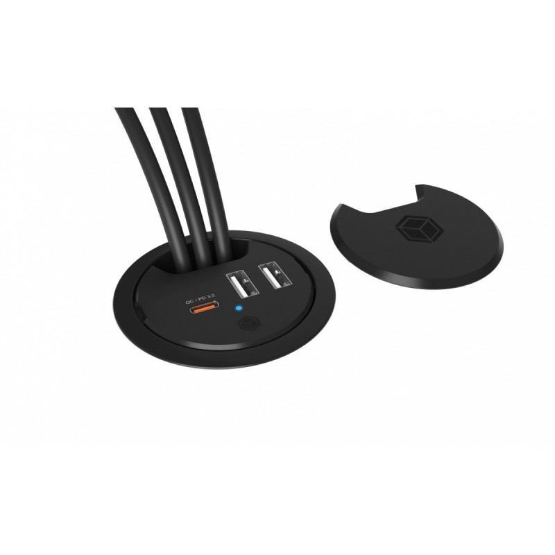 IB-HUB1407 3 Port ładowarka do biurka, 2x USB-A, 1x  USB-C, … | PartsPC.pl
