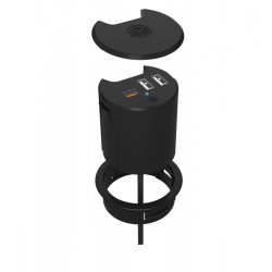 IB-HUB1407 3 Port ładowarka do biurka, 2x USB-A, 1x  USB-C, … | PartsPC.pl