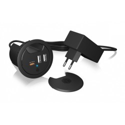 IB-HUB1407 3 Port ładowarka do biurka, 2x USB-A, 1x  USB-C, … | PartsPC.pl