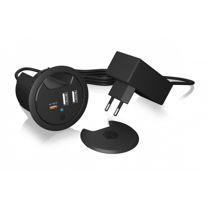 IB-HUB1407 3 Port ładowarka do biurka, 2x USB-A, 1x  USB-C, … | PartsPC.pl