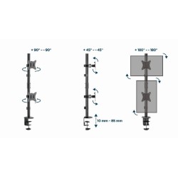 Uchwyt na  2 monitory 17-32 max. 9kg | PartsPC.pl