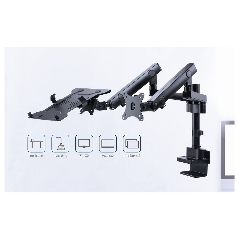 Uchwyt do monitora max 32 cale i laptopa do 15.6 cali | PartsPC.pl