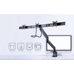 Ramię regulowane na 3 monitory 17 - 27 cali 6kg | PartsPC.pl
