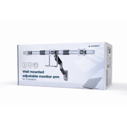 Uchwyt ścienny 3 monitory 17-27 cali 6kg | PartsPC.pl