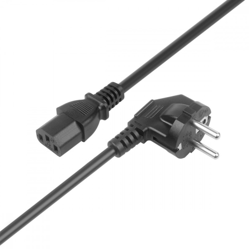Kabel zasilający 1.8 m IEC C13 VDE | PartsPC.pl
