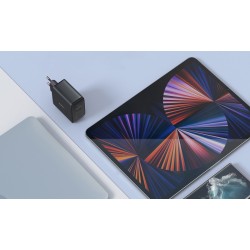 PA-B6T Black Omnia II GaN ładowarka sieciowa 3xUSB (2xUSB C+… | PartsPC.pl