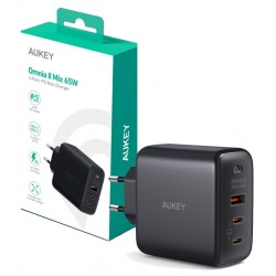 PA-B6T Black Omnia II GaN ładowarka sieciowa 3xUSB (2xUSB C+… | PartsPC.pl