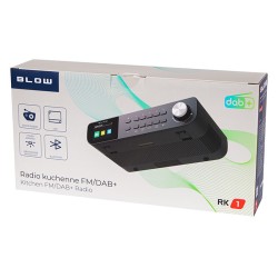 Radio kuchenne przenośne FM/DAB+ RK1 czarne | PartsPC.pl