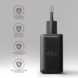 ACU-PQ45 Ładowarka sieciowa 2-port  QC3.0,4.0/AFC/FCP/PPS/Ap… | PartsPC.pl