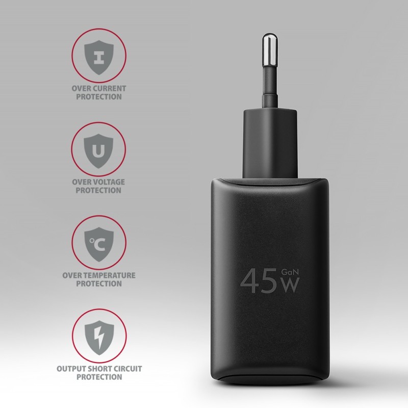ACU-PQ45 Ładowarka sieciowa 2-port  QC3.0,4.0/AFC/FCP/PPS/Ap… | PartsPC.pl