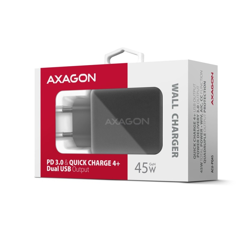 ACU-PQ45 Ładowarka sieciowa 2-port  QC3.0,4.0/AFC/FCP/PPS/Ap… | PartsPC.pl