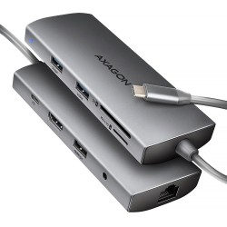 HMC-8HLSA Wieloportowy hub USB 9in1, 5Gbps, 3x USB-A + HDMI … | PartsPC.pl