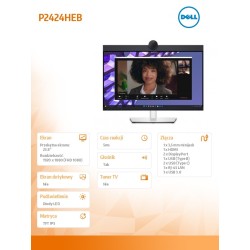 Monitor P2424HEB 23.8 cala LED  IPS Full HD (1920 x1080)/16:… | PartsPC.pl
