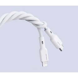 CB-SCL2 White silikonowy kabel Lightning-USB C | USB Power D… | PartsPC.pl