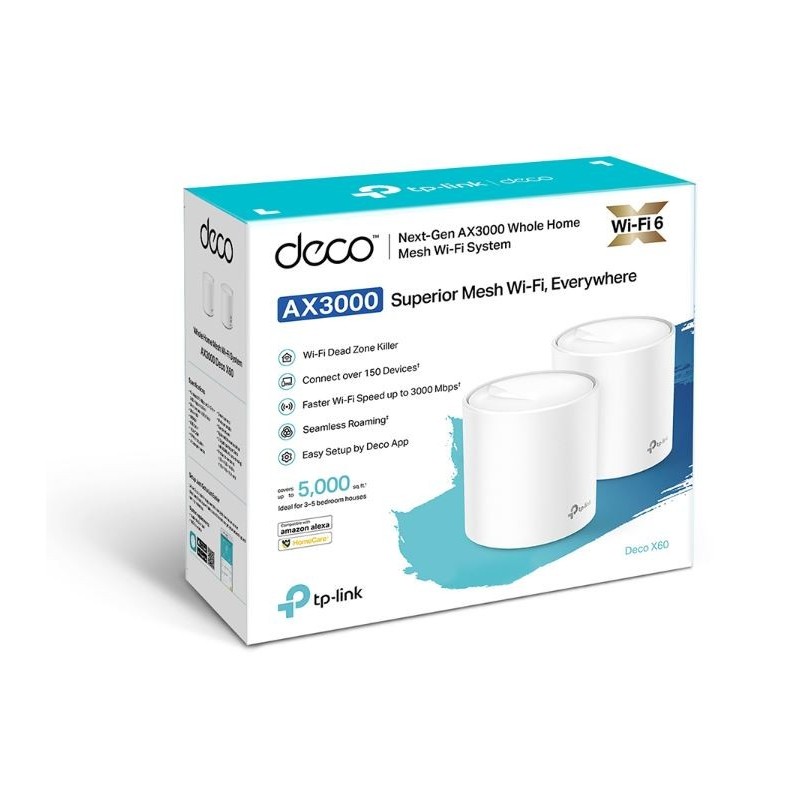 System WiFi AX5400 Deco X60(2-pak ) | PartsPC.pl