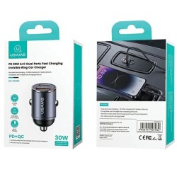 Ładowarka samochodowa 30W 1xUSB+1xUSB-C C38 Fast Charge Stal… | PartsPC.pl