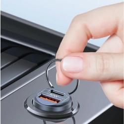 Ładowarka samochodowa 30W 1xUSB+1xUSB-C C38 Fast Charge Stal… | PartsPC.pl