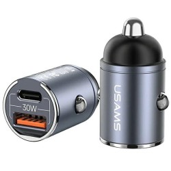Ładowarka samochodowa 30W 1xUSB+1xUSB-C C38 Fast Charge Stal… | PartsPC.pl