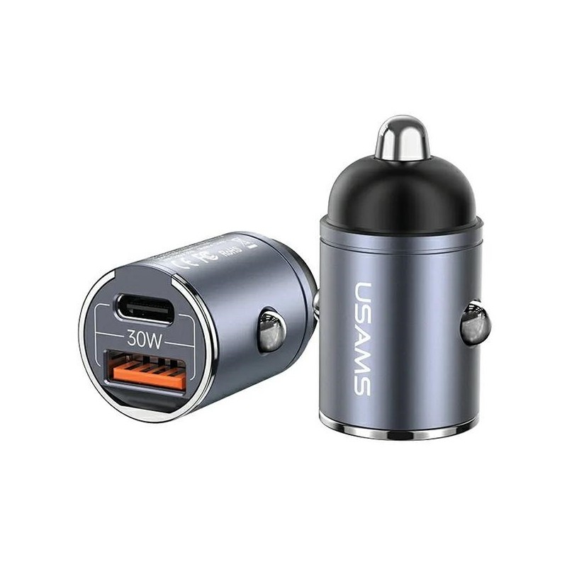 Ładowarka samochodowa 30W 1xUSB+1xUSB-C C38 Fast Charge Stal… | PartsPC.pl