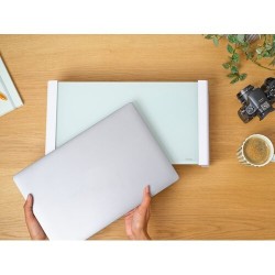 Podstawka pod monitor MONTA GLASS biała | PartsPC.pl